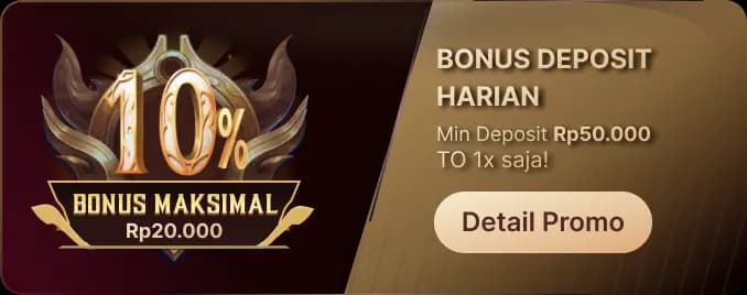 2# BONUS DEPOSIT HARIAN – TO 1X!